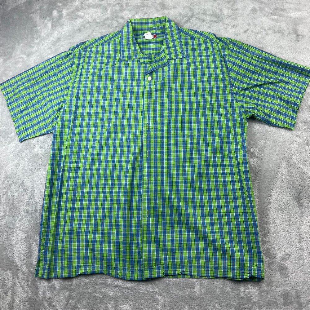 Arizona Jeans Co. Short Sleeve Button Down Shirt Men's Size Large